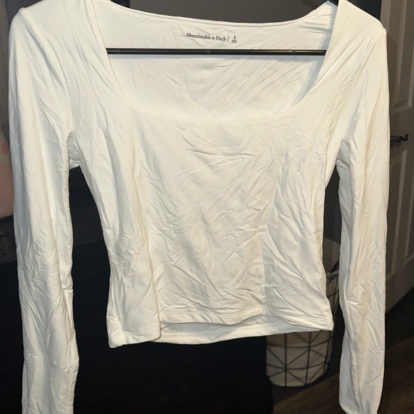 Abercrombie & Fitch White Long Sleeve Top - Picture 1 of 3